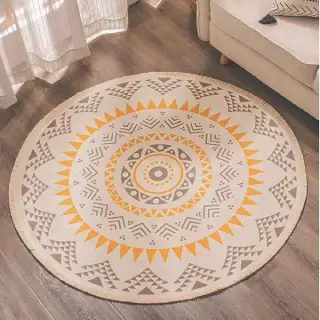 New round carpet