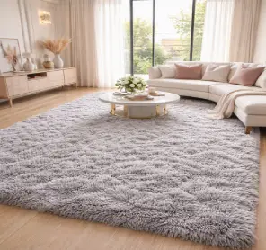 Shaggy fluffy rugs