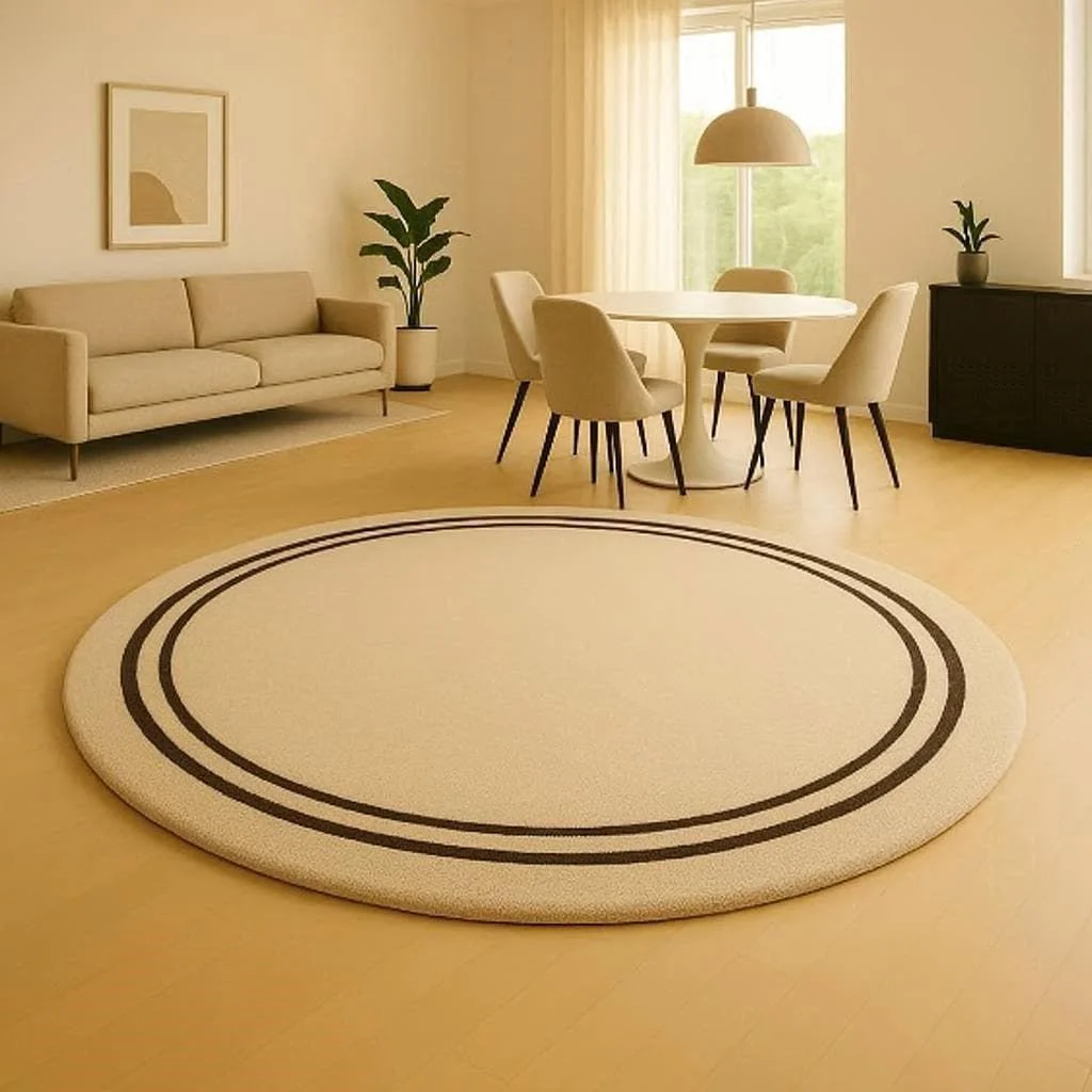Minimalist Solid Round Carpets
