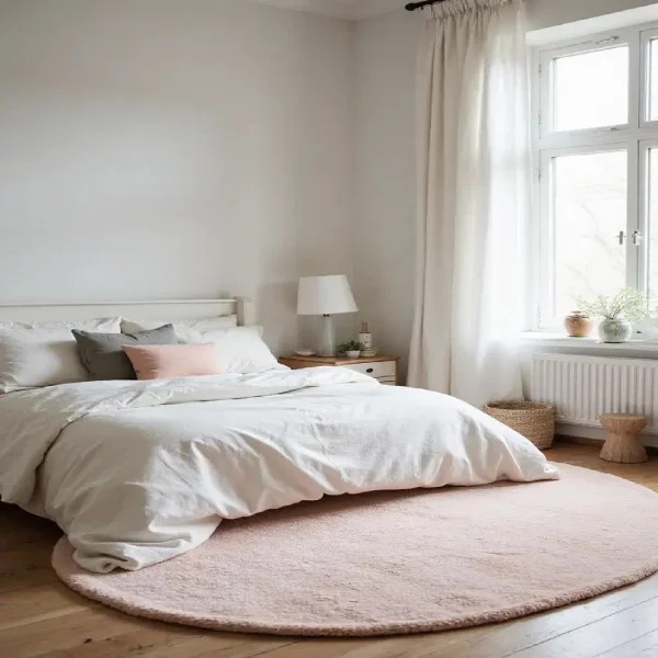 Round Bedroom carpet