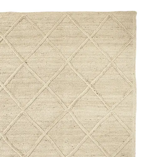 Diamond Pattern Jute Carpet